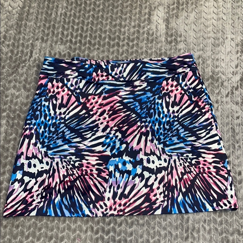 Coral Bay PL Golf Skorts. 2 Side‎ Pockets.  Elastic Pull On Waist.  Multi Color